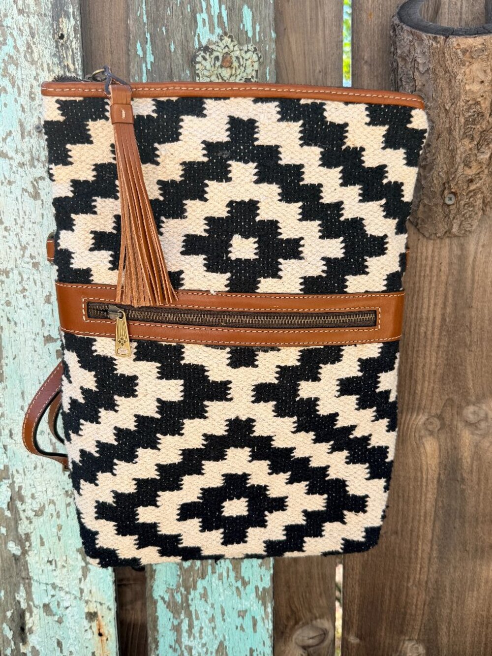 Patricia Nash Woven Casoli Convertible Backpack NWT
